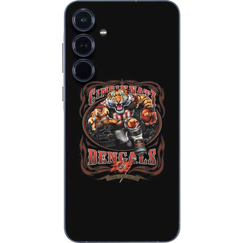Liquid Blue NFL Cincinnati Bengals Running Back Galaxy A55 5G Skin